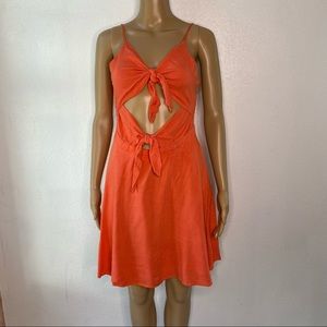 Large GB Tie Front Dress